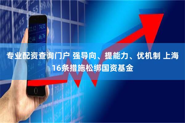 专业配资查询门户 强导向、提能力、优机制 上海16条措施松绑国资基金